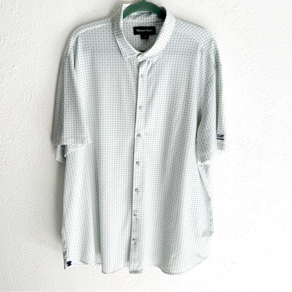 Mizzen+Main Halyard Short Sleeve Button-Down Shirt XXL The CJ Cup Byron Nelson - Picture 2 of 7